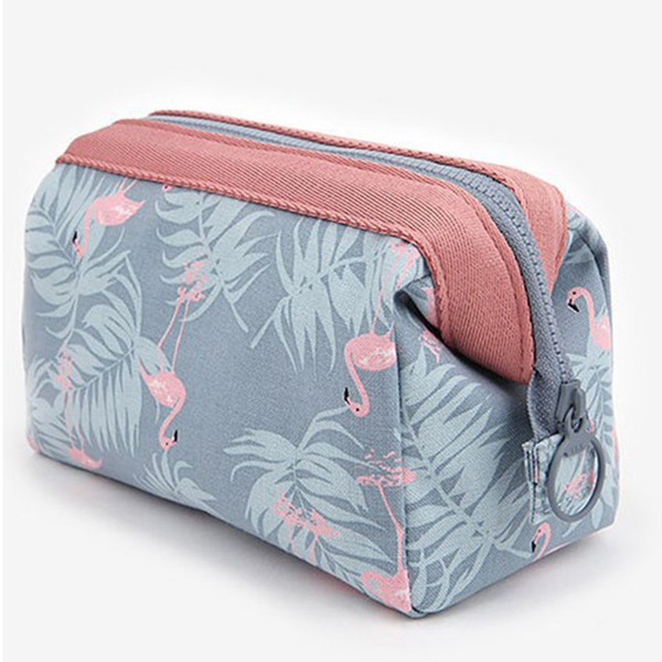 New Arrive Flamingo Cosmetic Bag Women Necessaire Make Up Bag Travel Waterproof Portable Makeup Bag Toiletry Kits