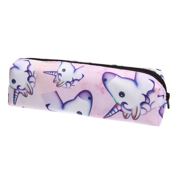 3D Print Unicorn Cosmetic Bag Women Makeup Bag The New Stationery Pouch Kids School Pencil Bag