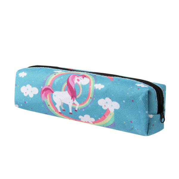 3D Print Makeup Bag 2018 The New Women Rainbow Unicorn Cosmetic Bag Stationery Pouch Kids School Pencil Bag