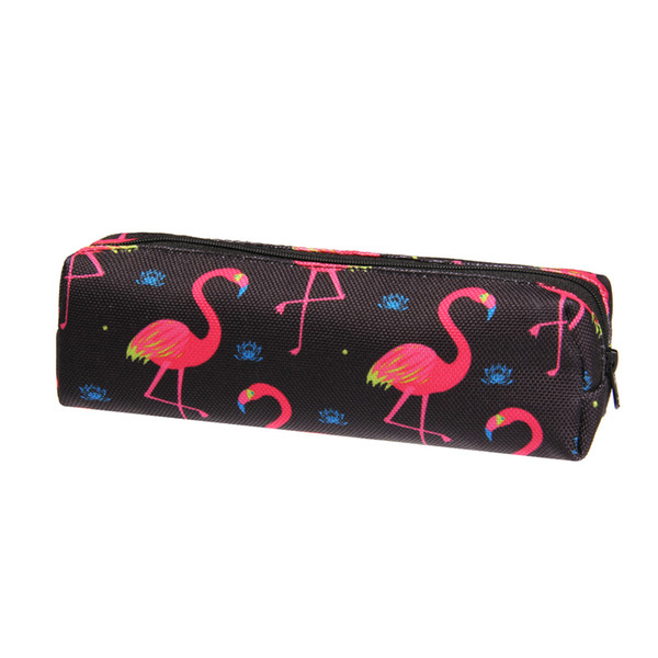 3D Print Cosmetic Bag Women Flamingo Makeup Bag Stationery Pouch Kids School Pencil Bag