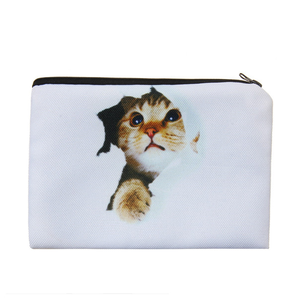 Cat Hole Portable Type Make up Bags Cosmetic Case Maleta de Maquiagem Bags Storage Travel Makeup Bag Brand Pencil case