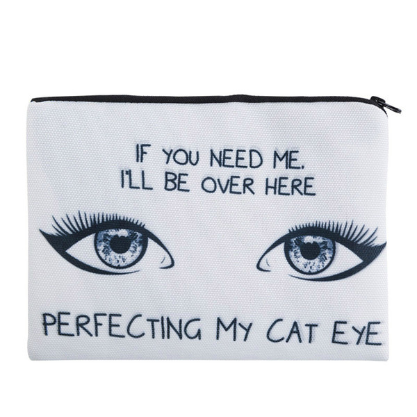 3D Printing Cosmetic Bags Perfecting My Cat Eye Simple Women Travel Makeup Bag