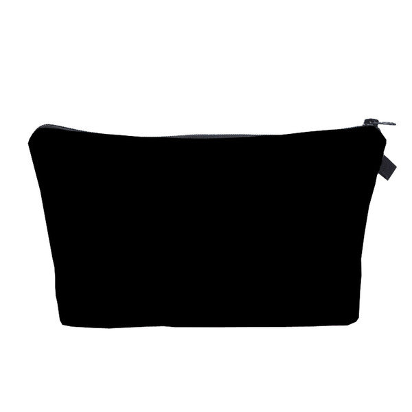 17 Style Cosmetic Bag Pure Black 3D Printing Makeup Storage Bag Fashion Women Brand Makeup Bag