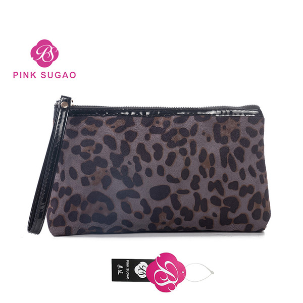 Pink sugao makeup bag cosmetic bags 2022new style leopard large capacity travel organizer toiletry bag high quality makeup bags for girls