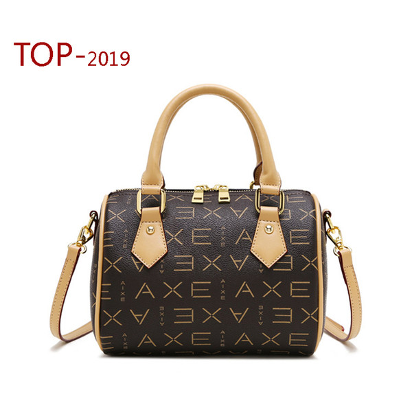 Old Cobbler's 2019 New Upgraded Version Spee dy Top quality Women's handbag Various colors Inclined shoulder bag coated canvas Real Leather