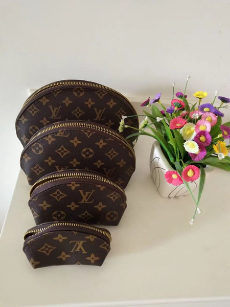 Women cosmetic bags organizer famous brand makeup bag designer travel pouch make up bag ladies cluch purses organizador toiletry bag 4pcs