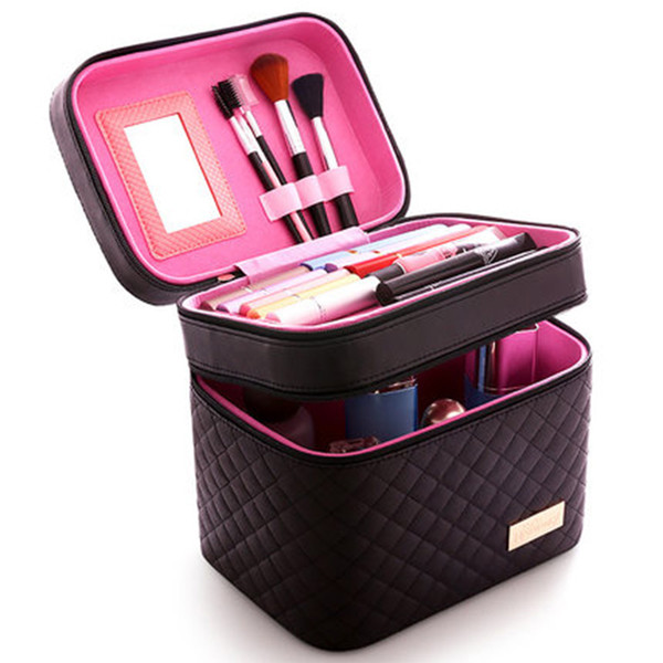 Women Cosmetic Box Designer High Quality Portable Cosmetic Bag Large Capacity PU Bag Women Makeup Dedicated Tlan01