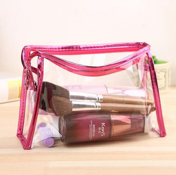 Transparent PVC Makeup Bag High Quality Beautician Waterproof Cosmetic Bag Women's Travel Storage Bags Handbag