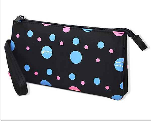 Printed multi-functional nylon makeup bag large volume cosmetic bag