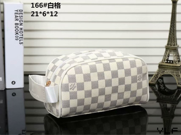 2019 Top quality Canvas oxidizing Leather cosmetic pouch M47515 Famous brand Designer Zippy Toiletry Bag makeup case Card holder Coin purse