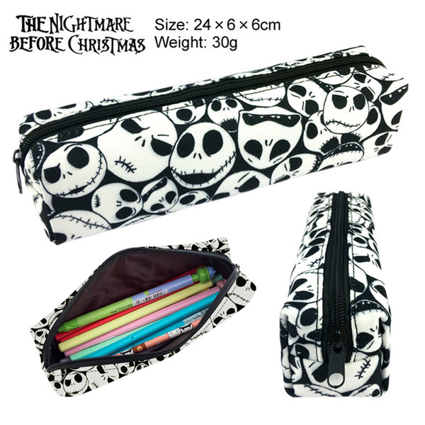 Women Makeup bag The Nightmare Before Christmas Pencil Bag Cosmetic Bags Chidren Girls pencil Cases Storage Pouch Handbags Purse
