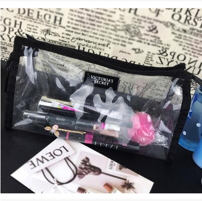 Popular Logo Women's PU Cosmetic Bags Portable Waterproof Makeup Storage Case Fashion Simple Soft PU Makeup Cases Free Shipping