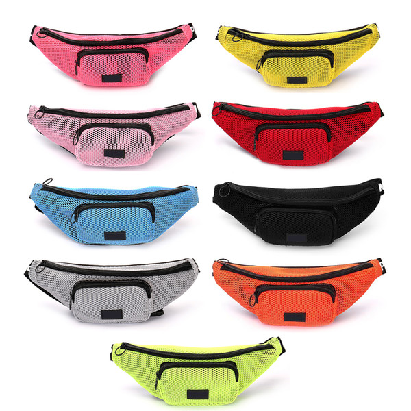 Pink letter Waist Bag Fanny Pack sports running messenger bag cosmetic bags shoulder bag 9 colors