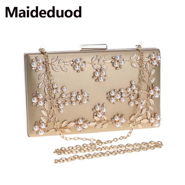 New Design Pearl Diamond Evening Tote Party Bag Women Pearl Day Clutch Dinner Purses Fashion Weeding Mini Handbag