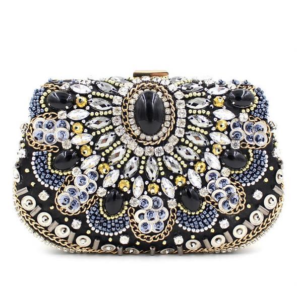 New arrival luxury diamond pearl High-grade Beaded Cheongsam package Evening bags rhinestone crystal clutch bridal bag fashion wedding part