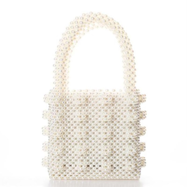 Fashion Pearl bag ladies handbag beaded Bag Female Purse Handmade Evening Bag Luxury Handbags for women 2018