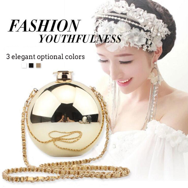 Pearl Bag Hotest Selling Acrylic Global Ball Globes Wine Bottle Cap Evening Bag Handbag Perfume Shoulder Bags Chain Messenger Purse - ZZ2