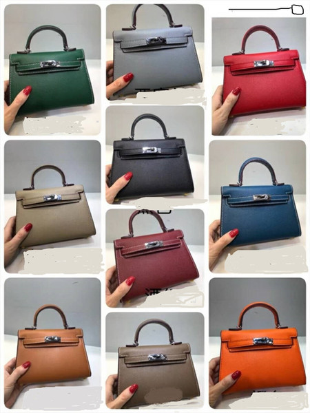 new Herrrrmes YF0309 most quality big one shoulder bag joker aslant handbags Leather Palm Print silver Hardware handBag tote 20cm Birkin20CM