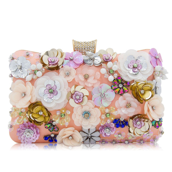 Women Clutch Flower Evening Bag Ladies Clutches Bags Female Floral Wedding Clutch Purses