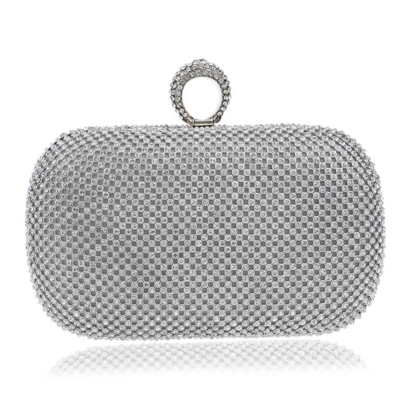 Two Side Rhinestones Women Evening Bag Chain Shoulder Handbags Diamonds Small Day Clutch Purse Evening Bag 01