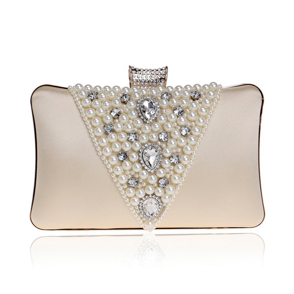 Rhinestones Women Evening Bag Beaded Diamonds Ladies Party Female Bag Small Day Clutch Shoulder Handbags