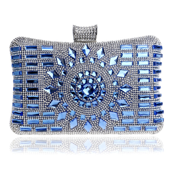 Acrylic Women Handbags Diamonds Clutch Evening Bags Messenger Shoulder Bags For Wedding/Party/Dinner Small Day Clutches YM1006