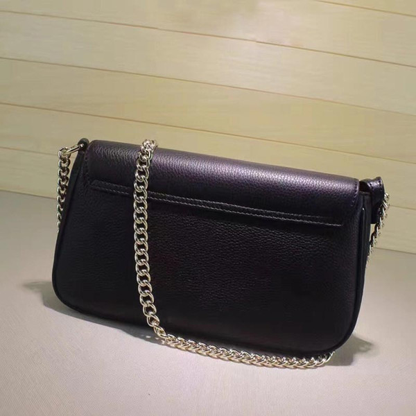 5a quality Free Shipping the new 2020 star with a European fashion lady chain tassel shoulder diagonal cross section Kraft envelope bag