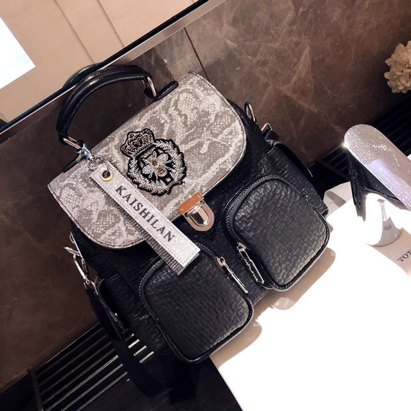 Super Fire Western Style Shoulder Bag Womens 2019 New Fashion Wild Premium Sense Shoulder Multi-Purpose Small Backpack Tide Brand