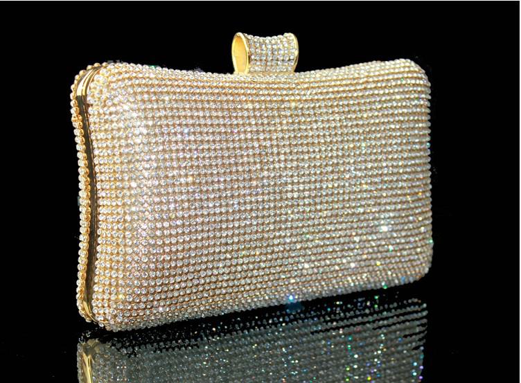 Hot Royal Western Women's Lady Fashion Swarovski Silver Crystal Evening Clutch Bag Purse Handbag Shoulderbag Wedding Bridal Bag Accessories