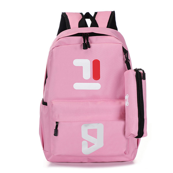 Pink sugao backpacks designer backpack luxury travel bags purse tote bag new fashion student school bag canvas large capacity bag 2pcs/set