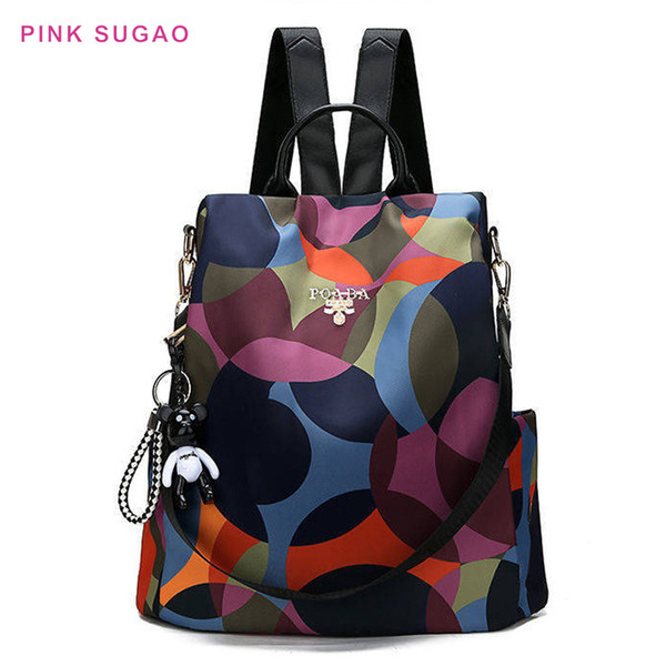 Pink sugao designer backpacks canvas backpacks women travel bag student school bag luxury backpack 2022hot sales shoulder bag wild