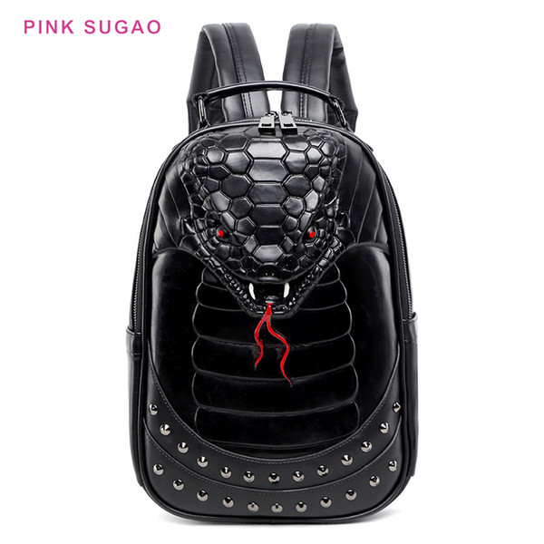 Pinksugao designer backpack men backpacks Middle School Student Cool School Bag Amazon Hot Sale 3D Stereo Animal Backpack
