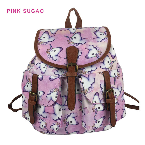 Pink sugao backpacks women BHP shoulder backpack new fashion canvas shoulders casual backpack high quality bags school bags hot sales