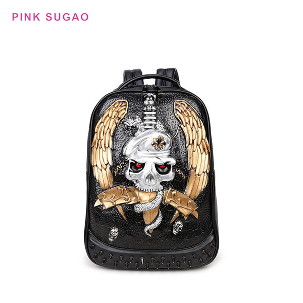 Pink sugao men backpacks designer handbag tote bag new fashion school bag travel bags 3d embossed game anime backpack computer school bag