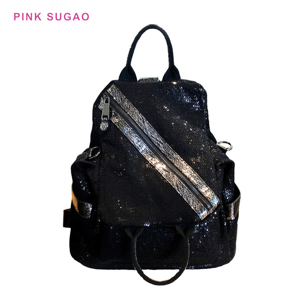 Pink sugao designer backpacks women shoulder bag 2022New fashion large capacity multipurpose backpack wild travel bag sequin backpacks