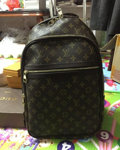 Genuine Leather High Quality Luxury men women's Backpack famous Backpack Designer lady backpacks Bags Women Men back pack
