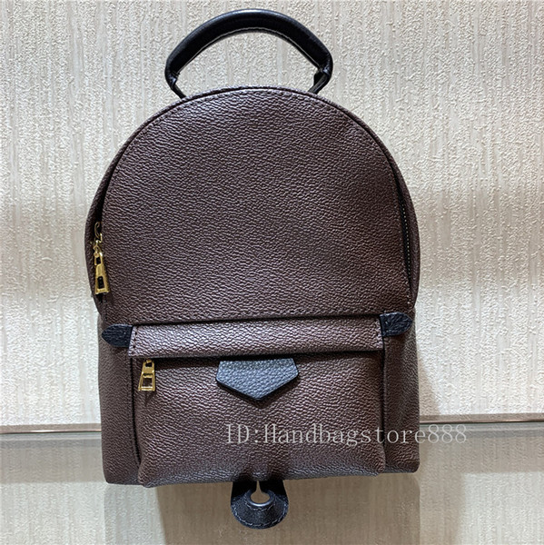 Mini women High quality Backpack ladies Mini genuine leather backpack fashion lady printing leather children bag 41562