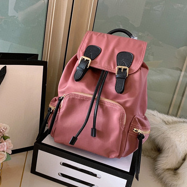 Luxury designer backpack Nylon waterproof backpack Portable Travelling bags school bag big capacity two size free shipping