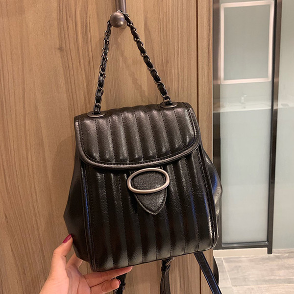 New designer backpack classic backpack Stripes Portable Travelling Bags school bags big capacity 3COLORS 18*21cm free shipping
