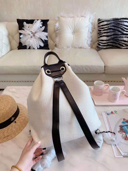 freeship ysiykiy women 2019 Fashion Shoulder backpack Bucket handbags shoulder bag Linen cloth material fashion casual bag