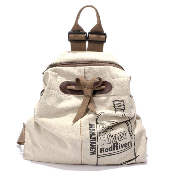 MU LANG vintage women backpack nubuck Canvas bag school backpacks for teenage girls casual large capacity shoulder bags ok