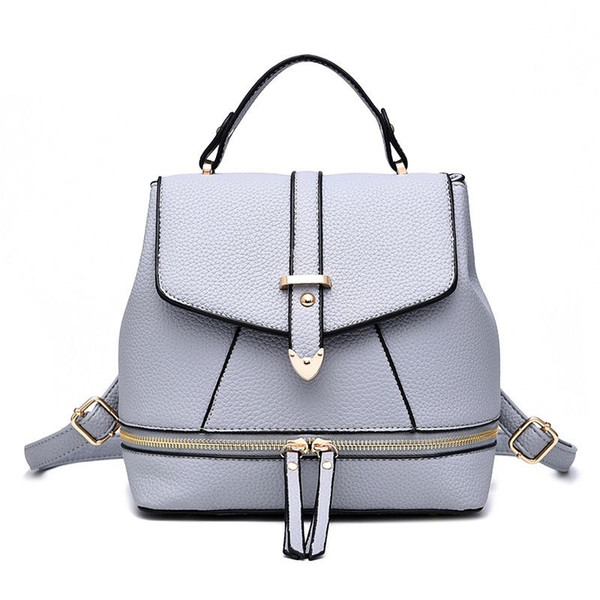 Women pu backpack lady backpack, girl leather schoolbag Women Backpack Ladies Shoulder Bag School Bag for Teenage Girl