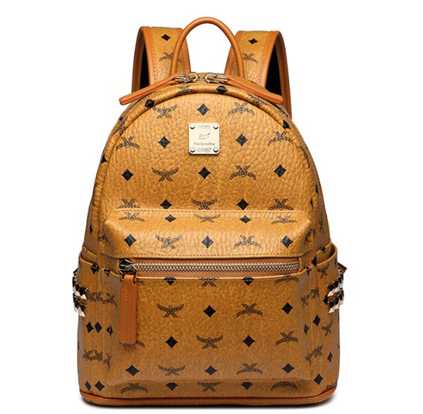 Genuine Leather High Quality 3 size 2018 Luxury Brand men women's Backpack famous Backpack Designer lady backpacks Bags Women Men back pack