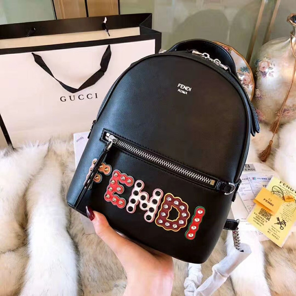 Fabre backpack Girls Boys Letter School Bag Travel Backpack Satchel Women Shoulder Rucksack backpack maternity Cosmetic bag Female bag