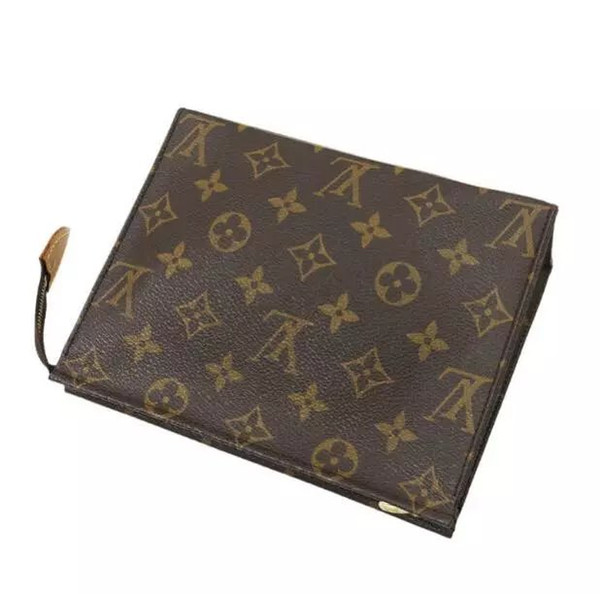 New Travel Toiletry Pouch 26 cm Protection Makeup MEN Clutch Women Leather Waterproof Cosmetic Bags For Women M47542