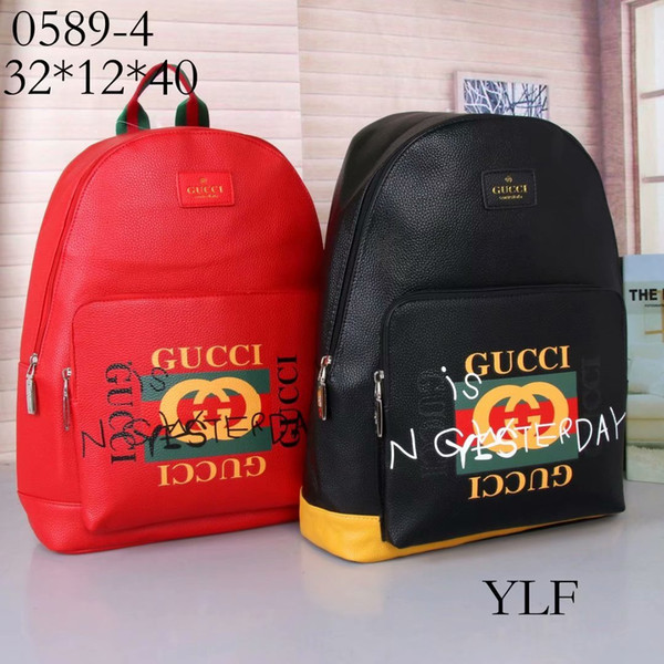 New 2019 AAA+ Luxury Brand Men And Women High Quality Leather Bags Brand Designer Pack Bag Backpacks Ladies Fashion Backpack free shipping