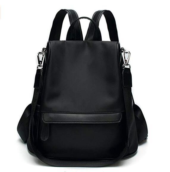 Casual Purse Fashion School Leather Backpack Crossbady Shoulder Bag Mini Backpack for Women & Teenage Girls black