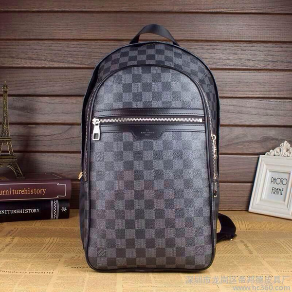 Free shipping !!! ( 15 style for choose ) classic luxury high quality men and women leather brand designer sports backpack black plaid