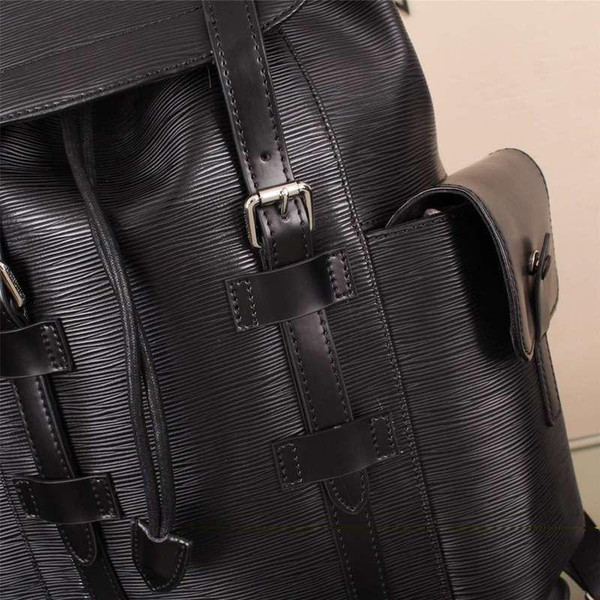 Damier Backpack Toile Macassar Christopher PM Man Backpack Real Leather Brand Men Backpack