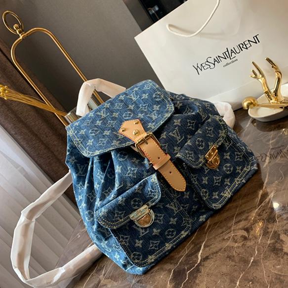 Top Quality Luxury womens backpack designer handbags denim backpack Style High capacity Fashion Bags 20*30cm L190429-3
